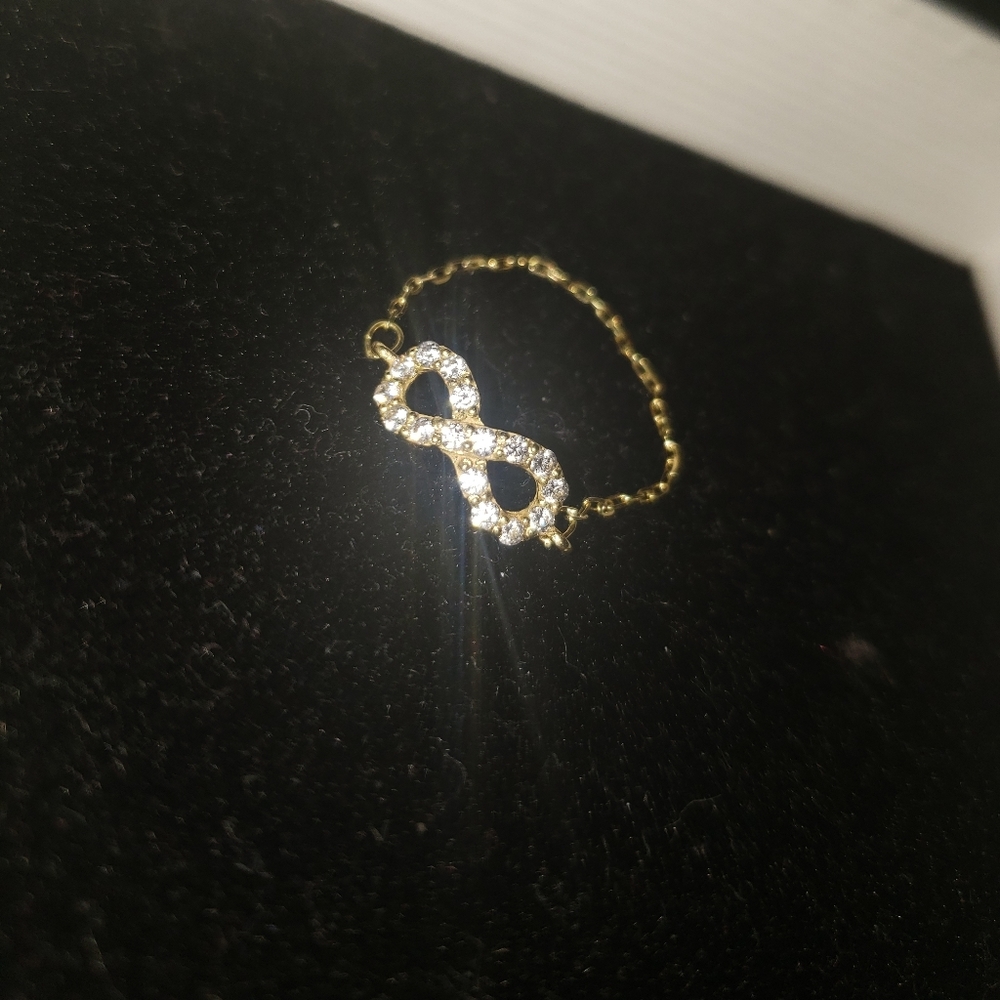 18K Gold Chain Ring